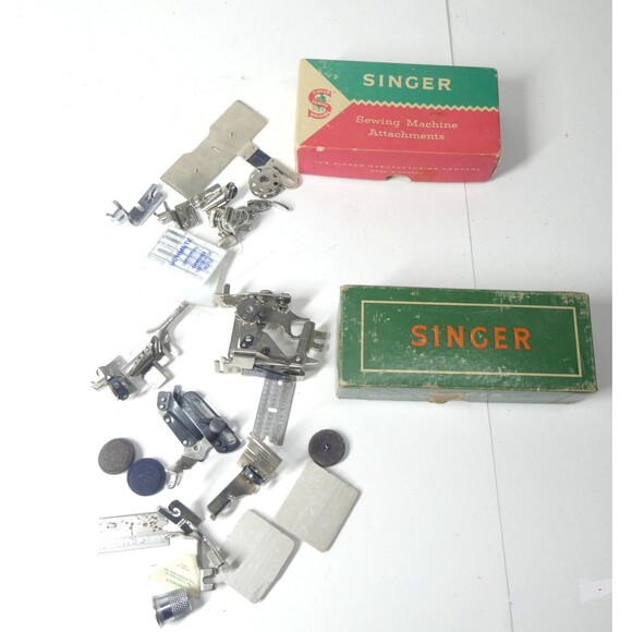 Singer Sewing Machine Attachments Lot w/Boxes Vintage For Class 301 160623 - Picture 1 of 6